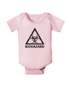 Biohazard Sign Distressed Baby Romper Bodysuit-Baby Romper-TooLoud-Light-Pink-06-Months-Davson Sales