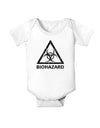 Biohazard Sign Distressed Baby Romper Bodysuit-Baby Romper-TooLoud-White-06-Months-Davson Sales