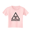 Biohazard Sign Distressed Toddler T-Shirt-Toddler T-Shirt-TooLoud-Light-Pink-2T-Davson Sales