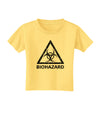 Biohazard Sign Distressed Toddler T-Shirt-Toddler T-Shirt-TooLoud-Daffodil-Yellow-2T-Davson Sales