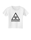 Biohazard Sign Distressed Toddler T-Shirt-Toddler T-Shirt-TooLoud-White-2T-Davson Sales