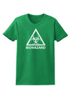 Biohazard Sign Distressed Womens Dark T-Shirt-Womens T-Shirt-TooLoud-Kelly-Green-X-Small-Davson Sales