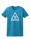 Biohazard Sign Distressed Womens Dark T-Shirt-Womens T-Shirt-TooLoud-Turquoise-X-Small-Davson Sales