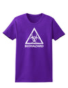 Biohazard Sign Distressed Womens Dark T-Shirt-Womens T-Shirt-TooLoud-Purple-X-Small-Davson Sales