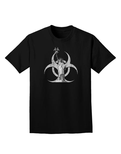 Biohazard Statue of Liberty Adult Dark T-Shirt-Mens T-Shirt-TooLoud-Black-Small-Davson Sales