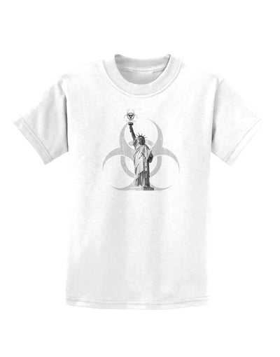 Biohazard Statue of Liberty Childrens T-Shirt-Childrens T-Shirt-TooLoud-White-X-Small-Davson Sales