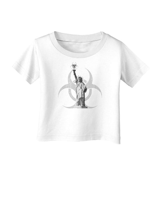 Biohazard Statue of Liberty Infant T-Shirt-Infant T-Shirt-TooLoud-White-06-Months-Davson Sales