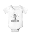 Biohazard Statue of Liberty - Liberty Baby Romper Bodysuit-Baby Romper-TooLoud-White-06-Months-Davson Sales