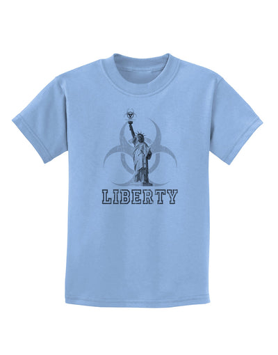 Biohazard Statue of Liberty - Liberty Childrens T-Shirt-Childrens T-Shirt-TooLoud-Light-Blue-X-Small-Davson Sales