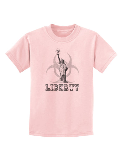 Biohazard Statue of Liberty - Liberty Childrens T-Shirt-Childrens T-Shirt-TooLoud-PalePink-X-Small-Davson Sales