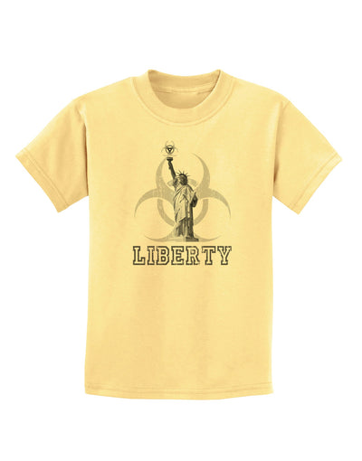 Biohazard Statue of Liberty - Liberty Childrens T-Shirt-Childrens T-Shirt-TooLoud-Daffodil-Yellow-X-Small-Davson Sales