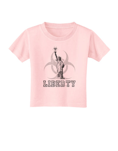 Biohazard Statue of Liberty - Liberty Toddler T-Shirt-Toddler T-Shirt-TooLoud-Light-Pink-2T-Davson Sales