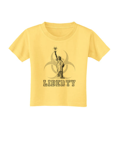 Biohazard Statue of Liberty - Liberty Toddler T-Shirt-Toddler T-Shirt-TooLoud-Daffodil-Yellow-2T-Davson Sales