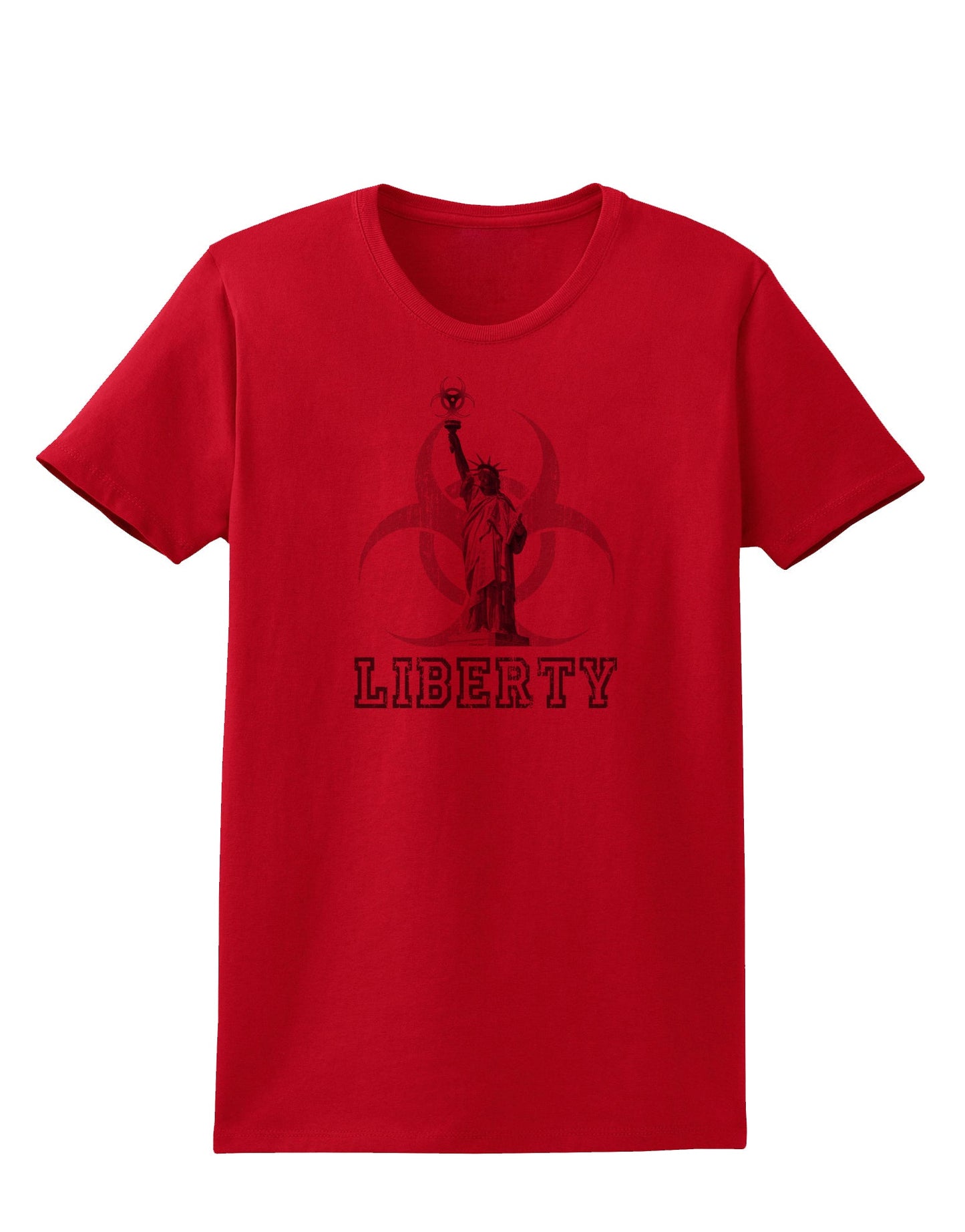 Biohazard Statue of Liberty - Liberty Womens T-Shirt-Womens T-Shirt-TooLoud-Red-X-Small-Davson Sales