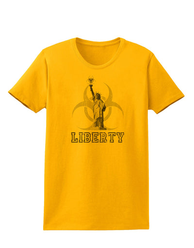 Biohazard Statue of Liberty - Liberty Womens T-Shirt-Womens T-Shirt-TooLoud-Gold-X-Small-Davson Sales