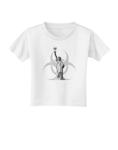 Biohazard Statue of Liberty Toddler T-Shirt-Toddler T-Shirt-TooLoud-White-2T-Davson Sales