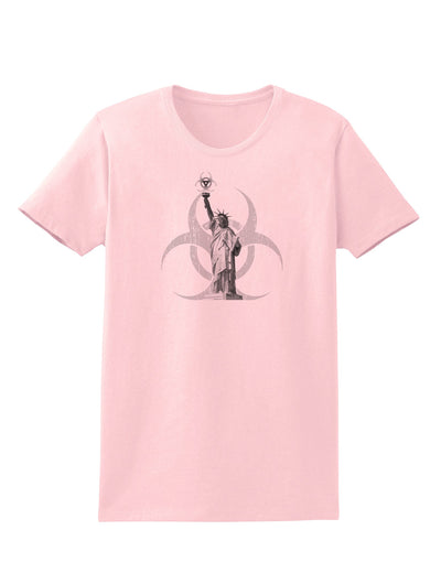 Biohazard Statue of Liberty Womens T-Shirt-Womens T-Shirt-TooLoud-PalePink-X-Small-Davson Sales