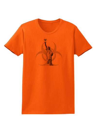 Biohazard Statue of Liberty Womens T-Shirt-Womens T-Shirt-TooLoud-Orange-X-Small-Davson Sales