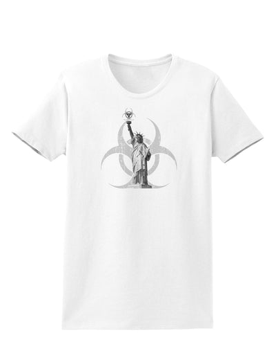 Biohazard Statue of Liberty Womens T-Shirt-Womens T-Shirt-TooLoud-White-X-Small-Davson Sales