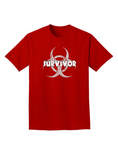 Biohazard Survivor - Zombie Apocalypse Adult Dark T-Shirt-Mens T-Shirt-TooLoud-Red-Small-Davson Sales