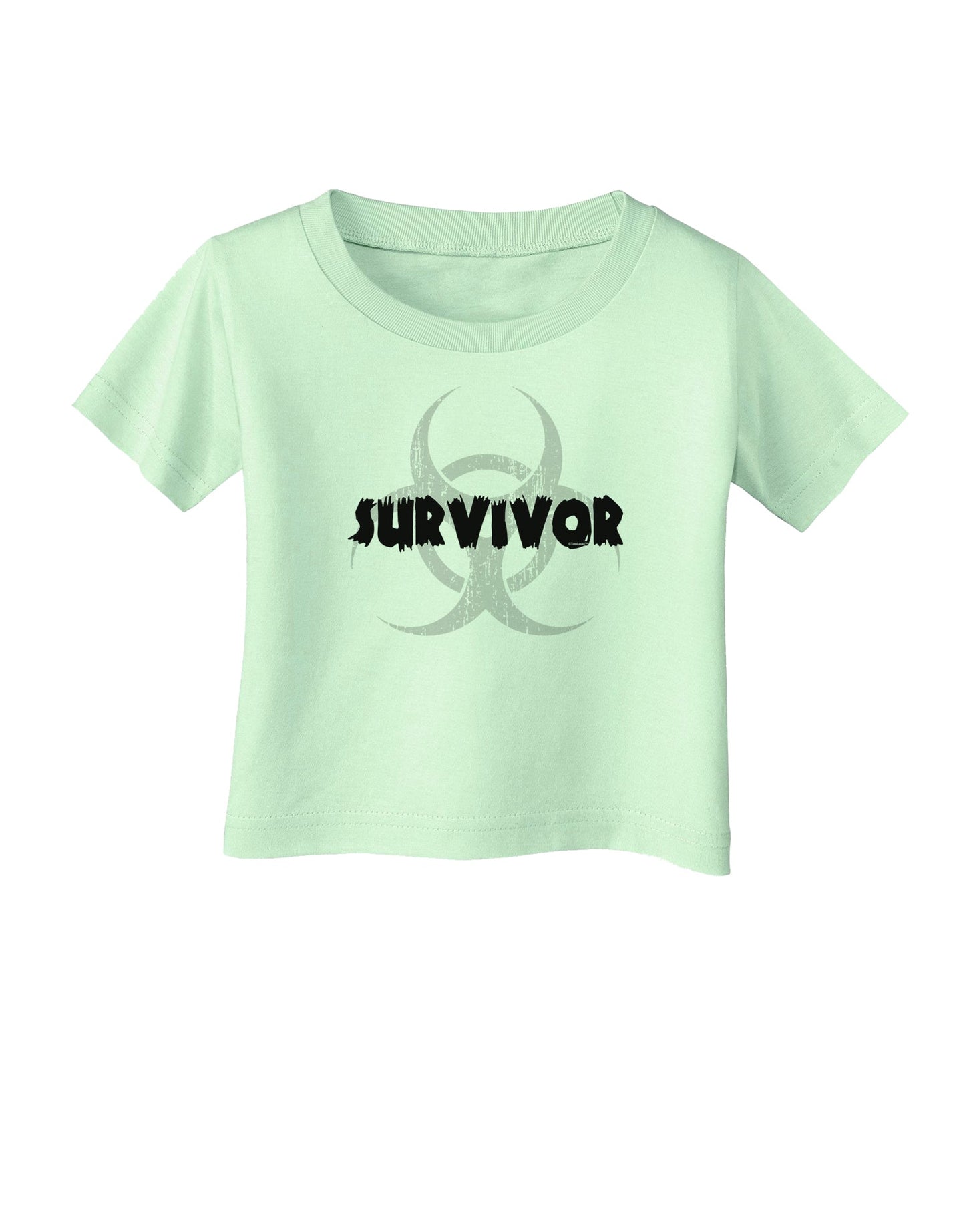 Biohazard Survivor - Zombie Apocalypse Infant T-Shirt-Infant T-Shirt-TooLoud-Light-Green-06-Months-Davson Sales