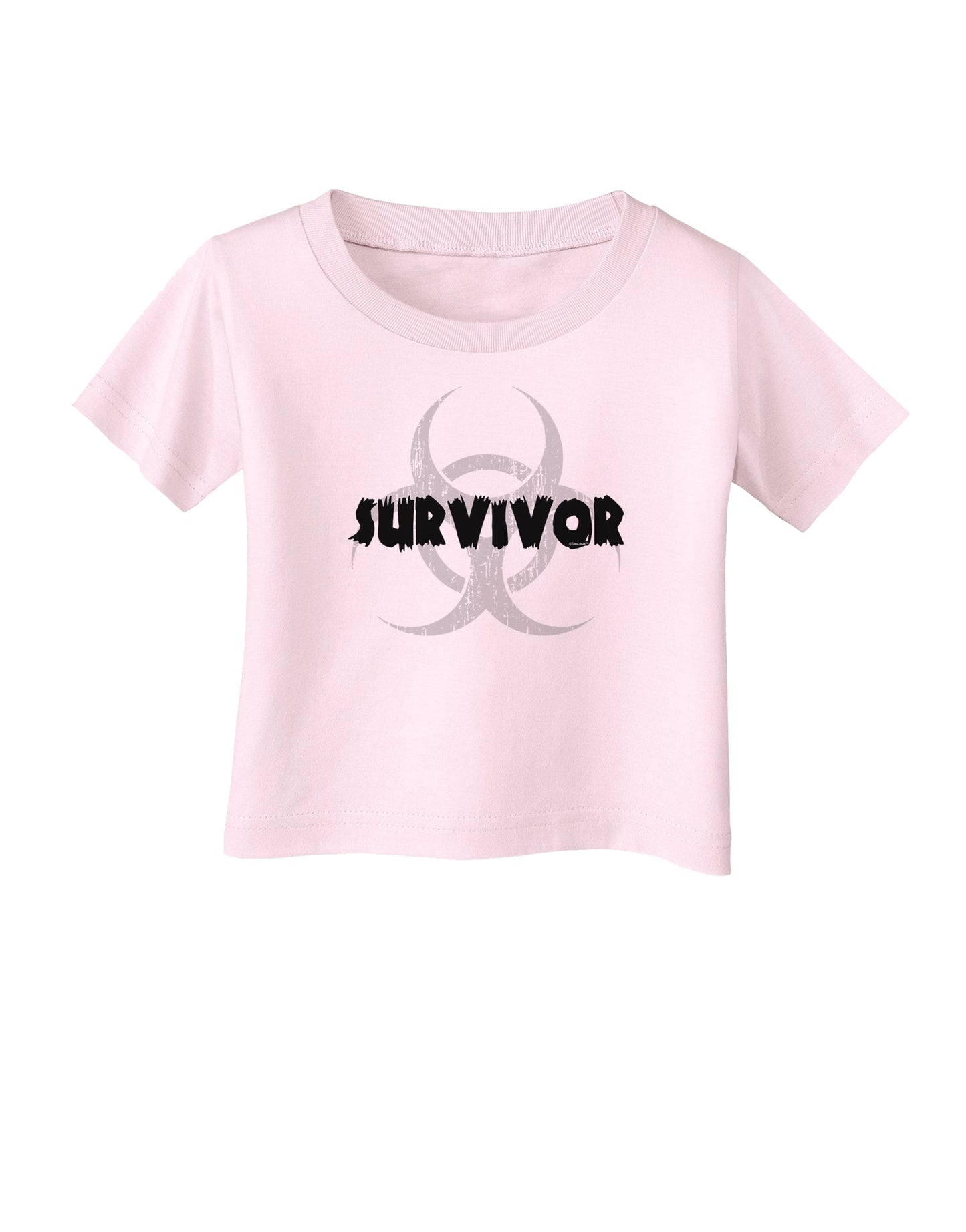 Biohazard Survivor - Zombie Apocalypse Infant T-Shirt-Infant T-Shirt-TooLoud-Light-Pink-06-Months-Davson Sales