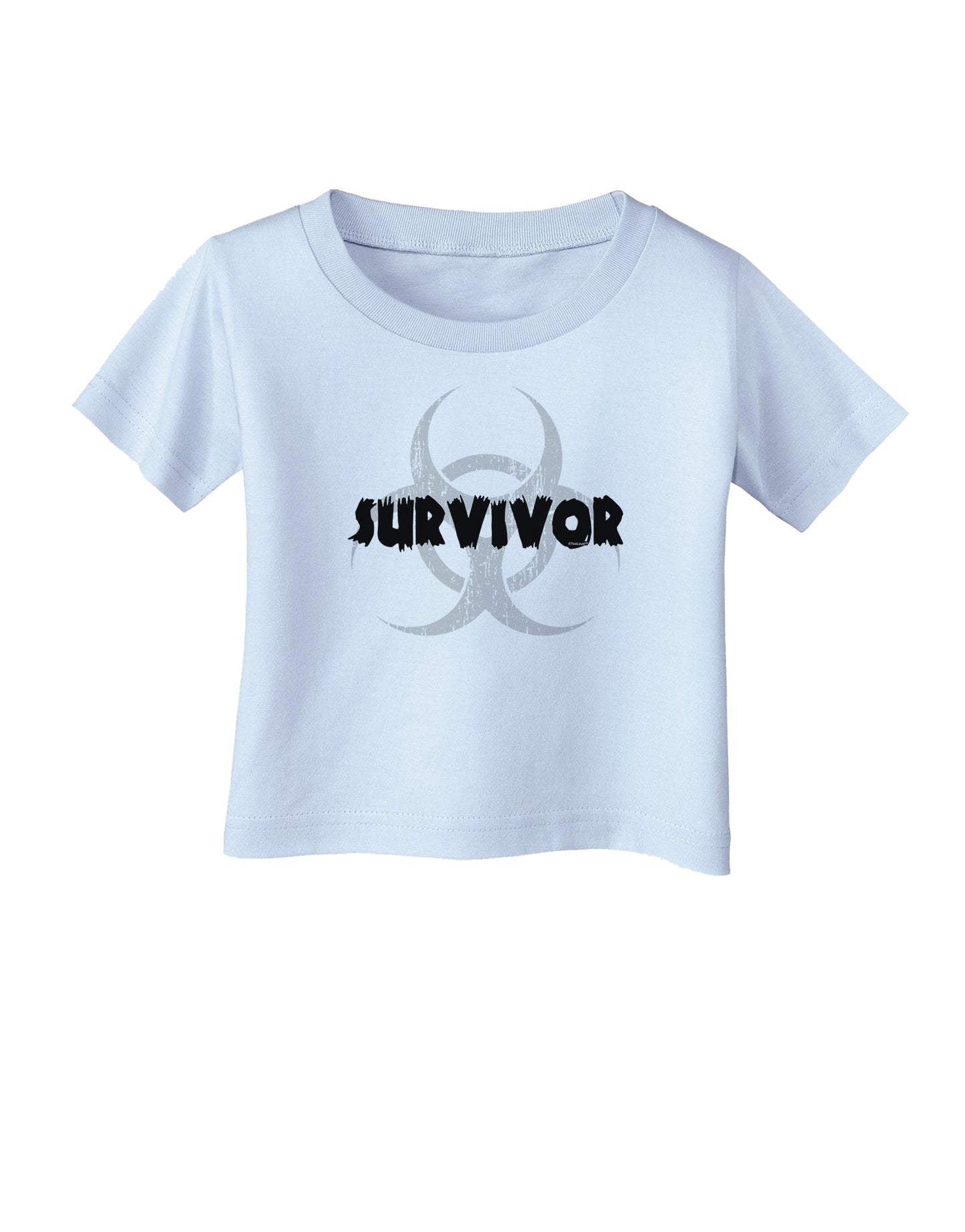 Biohazard Survivor - Zombie Apocalypse Infant T-Shirt-Infant T-Shirt-TooLoud-Light-Blue-06-Months-Davson Sales
