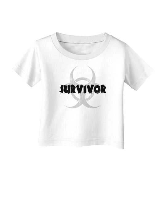 Biohazard Survivor - Zombie Apocalypse Infant T-Shirt-Infant T-Shirt-TooLoud-White-06-Months-Davson Sales