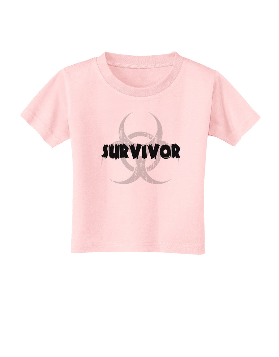 Biohazard Survivor - Zombie Apocalypse Toddler T-Shirt-Toddler T-Shirt-TooLoud-White-2T-Davson Sales