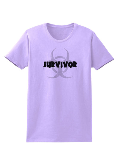 Biohazard Survivor - Zombie Apocalypse Womens T-Shirt-Womens T-Shirt-TooLoud-Lavender-X-Small-Davson Sales