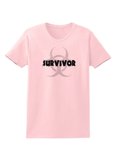 Biohazard Survivor - Zombie Apocalypse Womens T-Shirt-Womens T-Shirt-TooLoud-PalePink-X-Small-Davson Sales