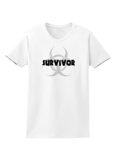 Biohazard Survivor - Zombie Apocalypse Womens T-Shirt-Womens T-Shirt-TooLoud-White-X-Small-Davson Sales