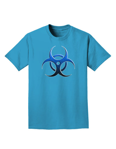 Biohazard Symbol Blue Stone - Apocalypse Adult Dark T-Shirt-Mens T-Shirt-TooLoud-Turquoise-Small-Davson Sales