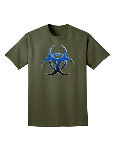 Biohazard Symbol Blue Stone - Apocalypse Adult Dark T-Shirt-Mens T-Shirt-TooLoud-Military-Green-Small-Davson Sales