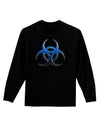 Biohazard Symbol Blue Stone - Apocalypse Adult Long Sleeve Dark T-Shirt-TooLoud-Black-Small-Davson Sales