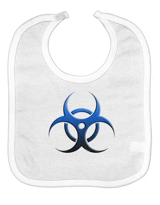 Biohazard Symbol Blue Stone - Apocalypse Baby Bib