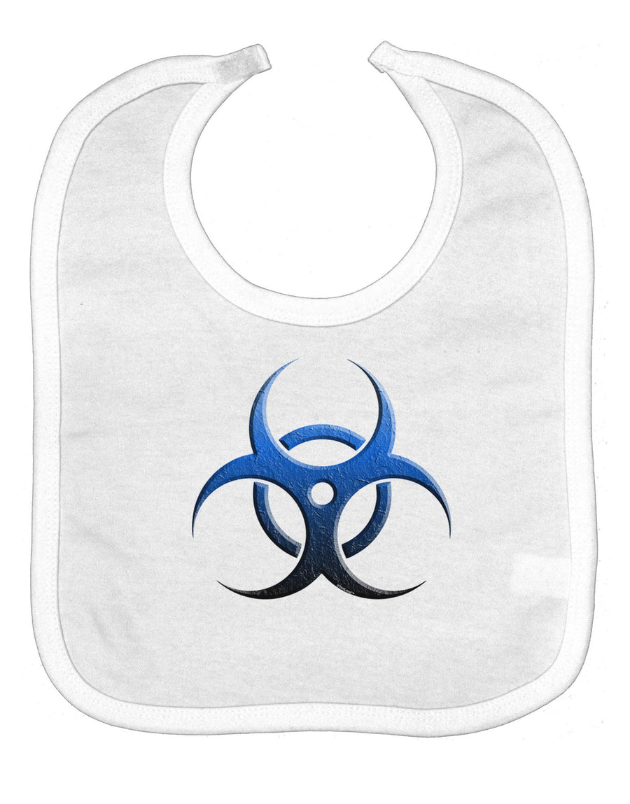 Biohazard Symbol Blue Stone - Apocalypse Baby Bib