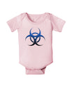 Biohazard Symbol Blue Stone - Apocalypse Baby Romper Bodysuit-Baby Romper-TooLoud-Light-Pink-06-Months-Davson Sales