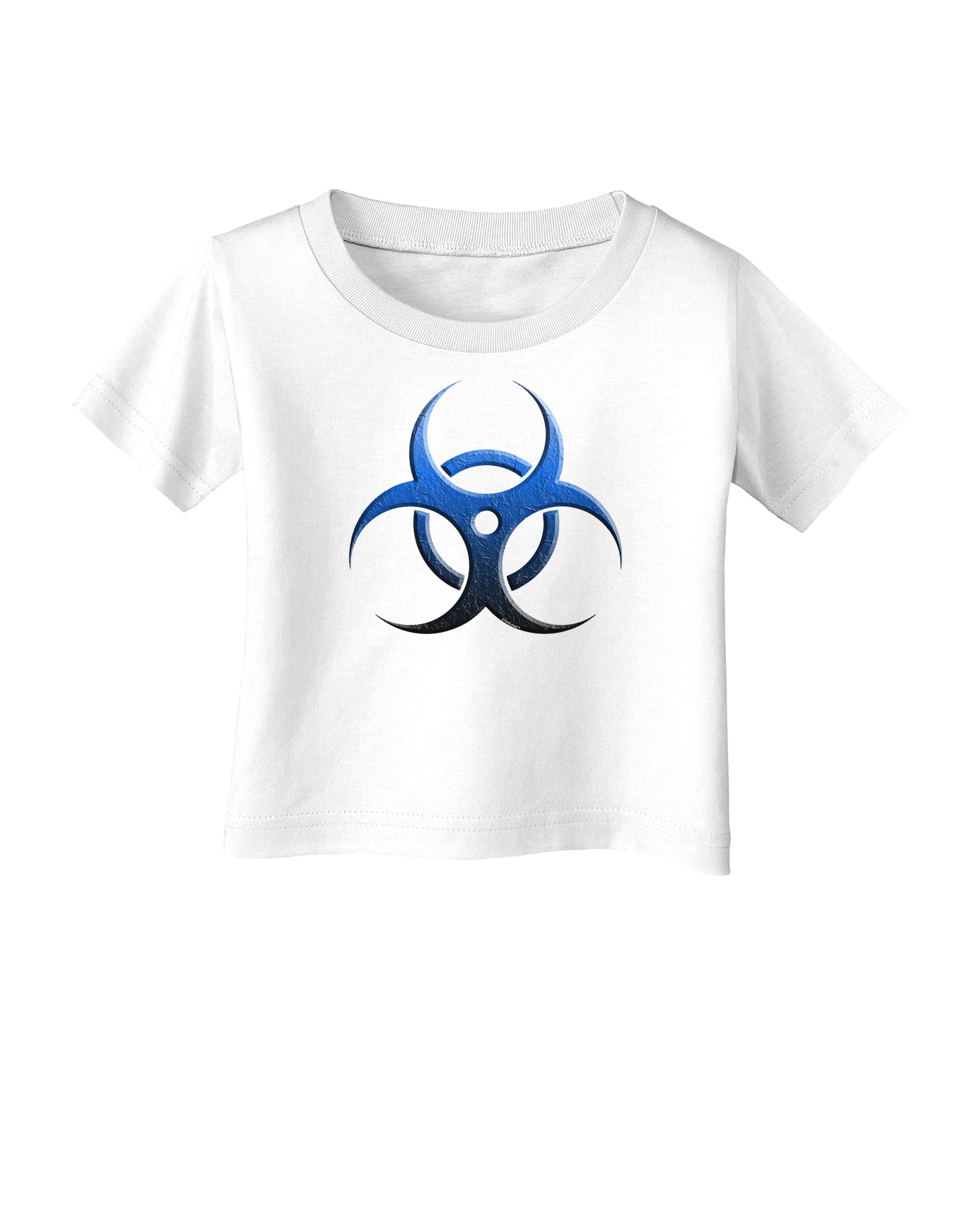 Biohazard Symbol Blue Stone - Apocalypse Infant T-Shirt-Infant T-Shirt-TooLoud-White-06-Months-Davson Sales