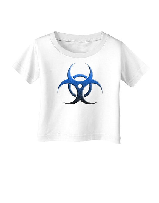 Biohazard Symbol Blue Stone - Apocalypse Infant T-Shirt-Infant T-Shirt-TooLoud-White-06-Months-Davson Sales