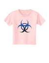 Biohazard Symbol Blue Stone - Apocalypse Toddler T-Shirt-Toddler T-Shirt-TooLoud-Light-Pink-2T-Davson Sales