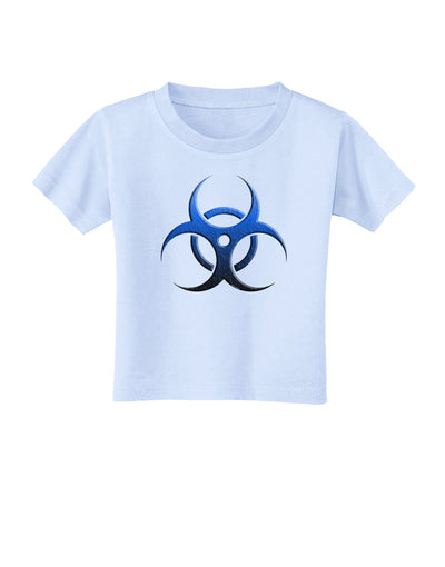 Biohazard Symbol Blue Stone - Apocalypse Toddler T-Shirt-Toddler T-Shirt-TooLoud-Light-Blue-2T-Davson Sales