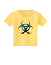 Biohazard Symbol Blue Stone - Apocalypse Toddler T-Shirt-Toddler T-Shirt-TooLoud-Daffodil-Yellow-2T-Davson Sales