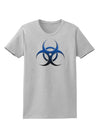 Biohazard Symbol Blue Stone - Apocalypse Womens T-Shirt-Womens T-Shirt-TooLoud-AshGray-X-Small-Davson Sales