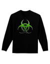 Biohazard Symbol Green Stone-Apocalypse Adult Long Sleeve Dark T-Shirt-TooLoud-Black-Small-Davson Sales