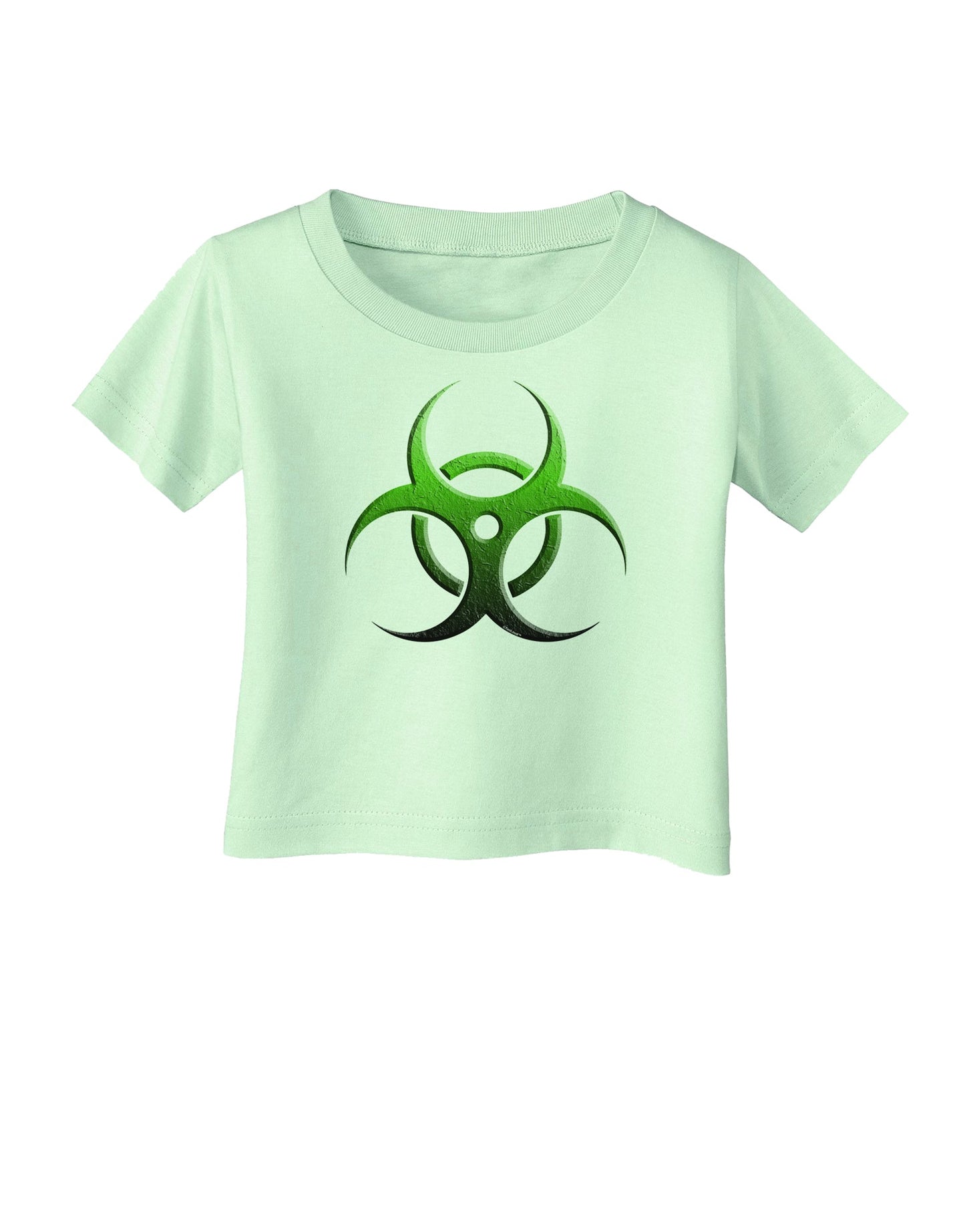 Biohazard Symbol Green Stone-Apocalypse Infant T-Shirt-Infant T-Shirt-TooLoud-Light-Green-06-Months-Davson Sales