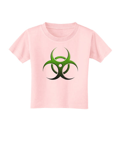 Biohazard Symbol Green Stone-Apocalypse Toddler T-Shirt-Toddler T-Shirt-TooLoud-Light-Pink-2T-Davson Sales