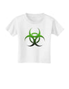 Biohazard Symbol Green Stone-Apocalypse Toddler T-Shirt-Toddler T-Shirt-TooLoud-White-2T-Davson Sales