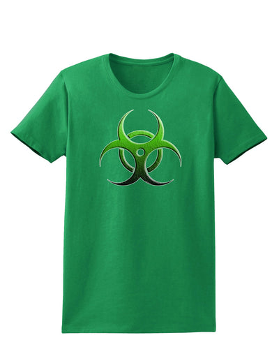 Biohazard Symbol Green Stone-Apocalypse Womens Dark T-Shirt-Womens T-Shirt-TooLoud-Kelly-Green-X-Small-Davson Sales