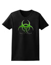 Biohazard Symbol Green Stone-Apocalypse Womens Dark T-Shirt-Womens T-Shirt-TooLoud-Black-X-Small-Davson Sales